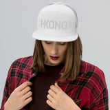 HKONG 852 (Tone on Tone WHT & BLCK) | Trucker Cap