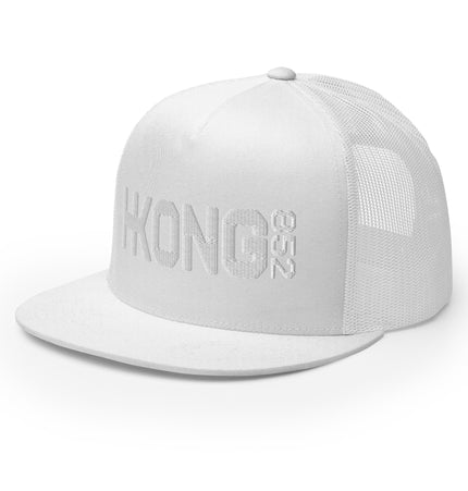 HKONG 852 (Tone on Tone WHT & BLCK) | Trucker Cap