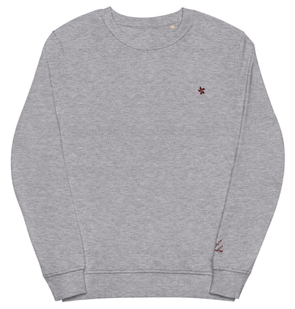 Bauhinia Script Eight Five Two | Unisex organic terry knit sweatshirt (medium weight)