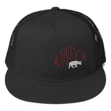 852 Buffalo Skyline | Flat Brim Trucker Cap