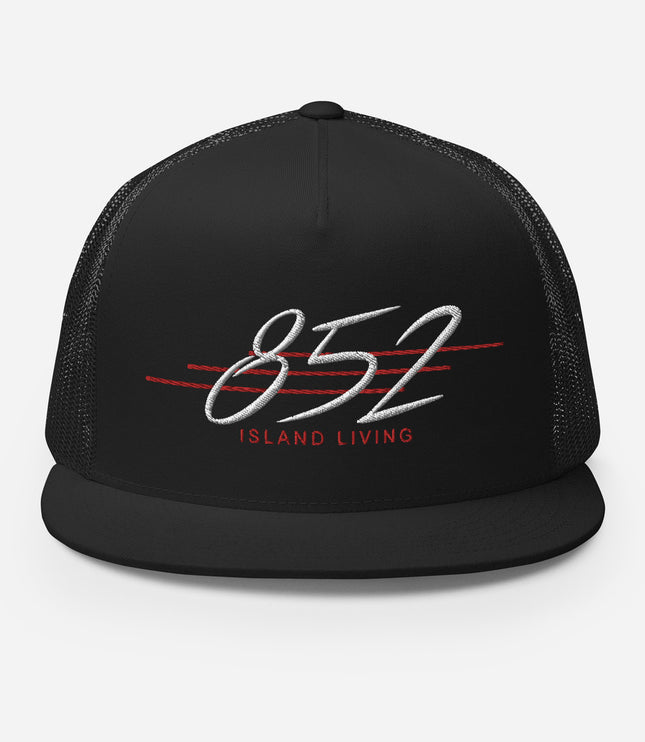 852 Island Living Retro Cool (WHITE/RED Thread) | Trucker Cap