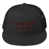 Cannot Lah! Bubble Text (Black/Red) | Trucker Cap