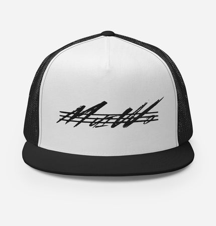 Mui Wo Reppin' All Black | Flat Brim Trucker Cap