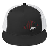 852 Buffalo Skyline | Flat Brim Trucker Cap