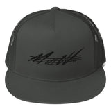 Mui Wo Reppin' All Black | Flat Brim Trucker Cap