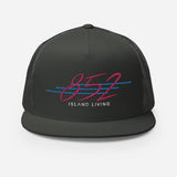 852 Island Living Retro Cool (PNK/BLUE Thread) | Trucker Cap