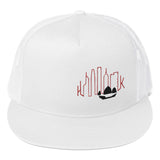 852 Junk Skyline White | Flat Brim Trucker Cap