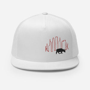 852 Buffalo Skyline | Flat Brim Trucker Cap