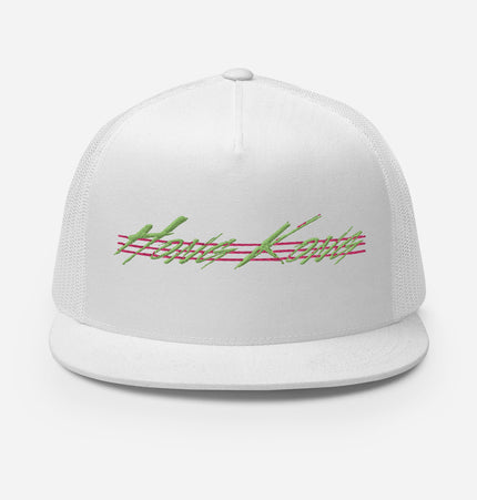 Hong Kong Throwback (GRN/PNK Thread) | Trucker Cap