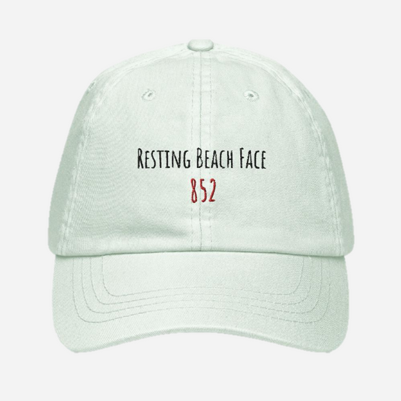 Resting Beach Face 852 | Pastel Baseball Dad Hat