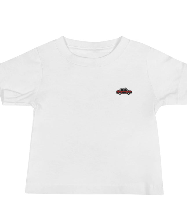 Itsy Bitsy Red Taxi | Baby Jersey Short Sleeve Tee