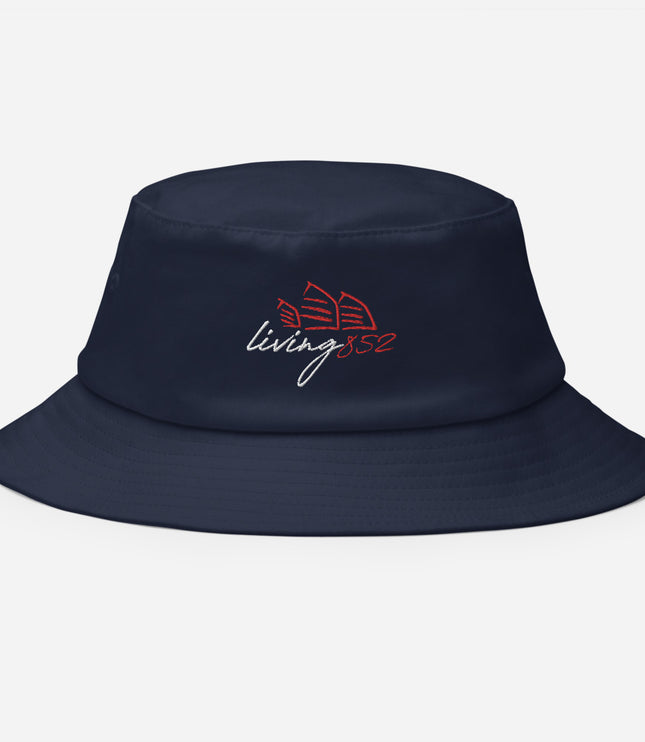 Living852 Logo Lockup | Old School Bucket Hat