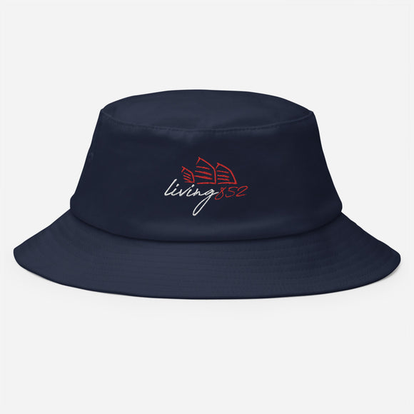 Living852 Logo Lockup | Old School Bucket Hat