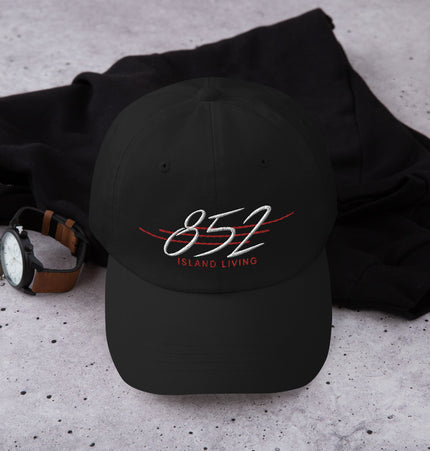 852 Island Living Retro Cool (WHITE/RED Thread) | Dad hat