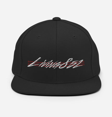 Living852 Throwback (WHITE/RED Thread) | Snapback Hat