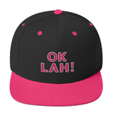 Ok Lah! Bubble Text (Flamingo) | Snapback Hat