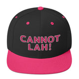 Cannot Lah! Bubble Text (Flamingo) | Snapback Hat