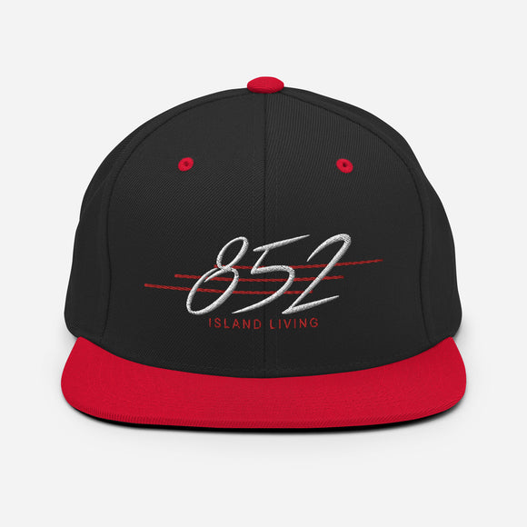 852 Island Living Retro Cool (WHITE/RED Thread) | Snapback Hat