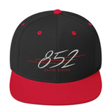 852 Island Living Retro Cool (WHITE/RED Thread) | Snapback Hat