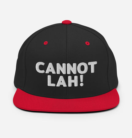 Cannot Lah! Bubble Text | Snapback Hat