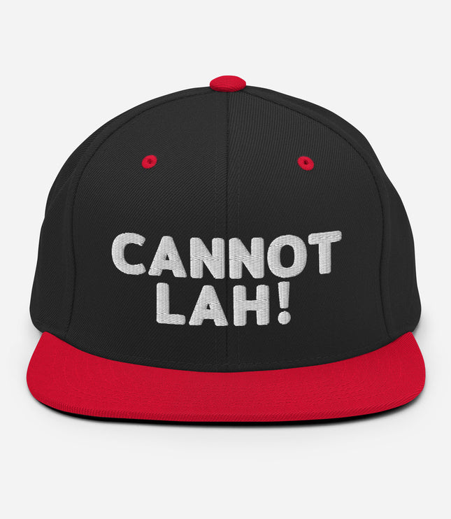 Cannot Lah! Bubble Text | Snapback Hat