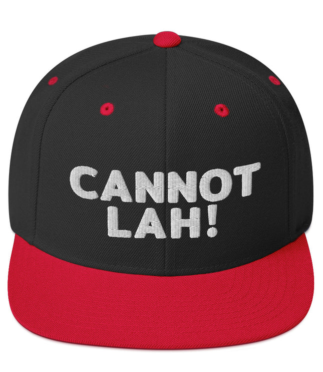 Cannot Lah! Bubble Text | Snapback Hat