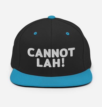 Cannot Lah! Bubble Text | Snapback Hat