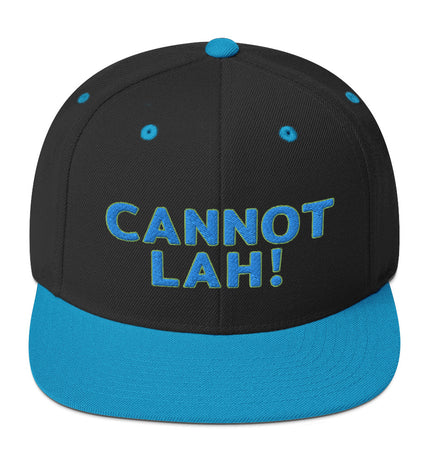 Cannot Lah! Bubble Text (BLUE/GRN) | Snapback Hat