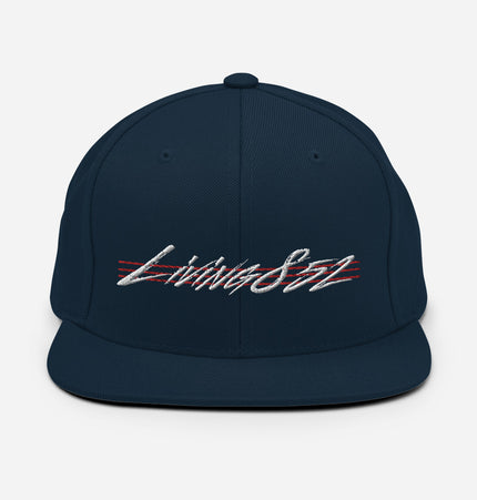 Living852 Throwback (WHITE/RED Thread) | Snapback Hat