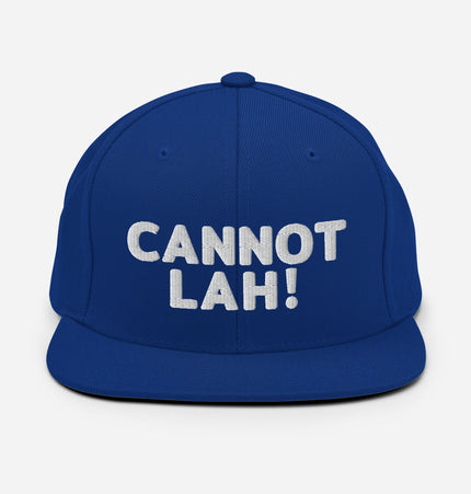 Cannot Lah! Bubble Text | Snapback Hat