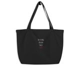 Resting Beach Face 852 | Large organic tote bag