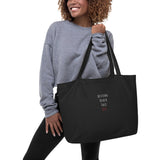 Resting Beach Face 852 | Large organic tote bag