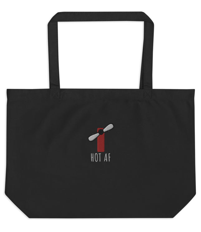 Hot AF - Digital | Large organic tote bag