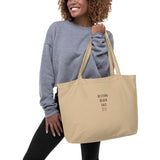 Resting Beach Face 852 | Large organic tote bag