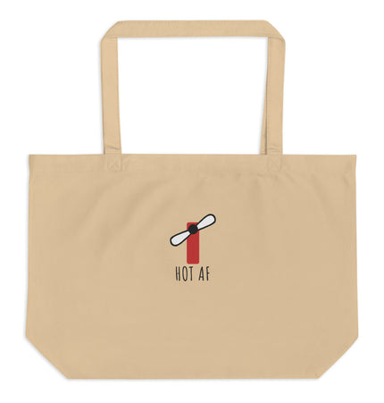Hot AF - Digital | Large organic tote bag