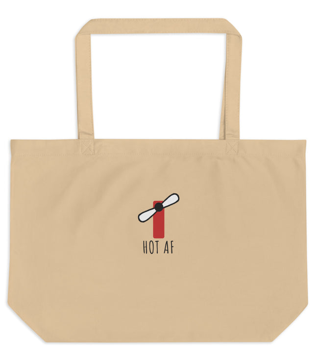 Hot AF - Digital | Large organic tote bag