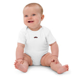 Itsy Bitsy Red Taxi | Organic cotton baby bodysuit