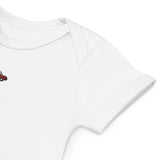 Itsy Bitsy Red Taxi | Organic cotton baby bodysuit