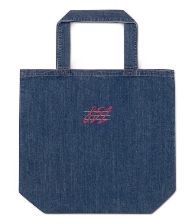 Retro 852 | Organic denim tote bag