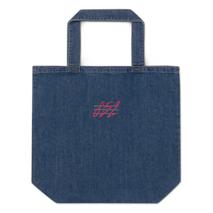 Retro 852 | Organic denim tote bag