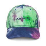 Eight Five Two Scrawl | Tie dye dad hat