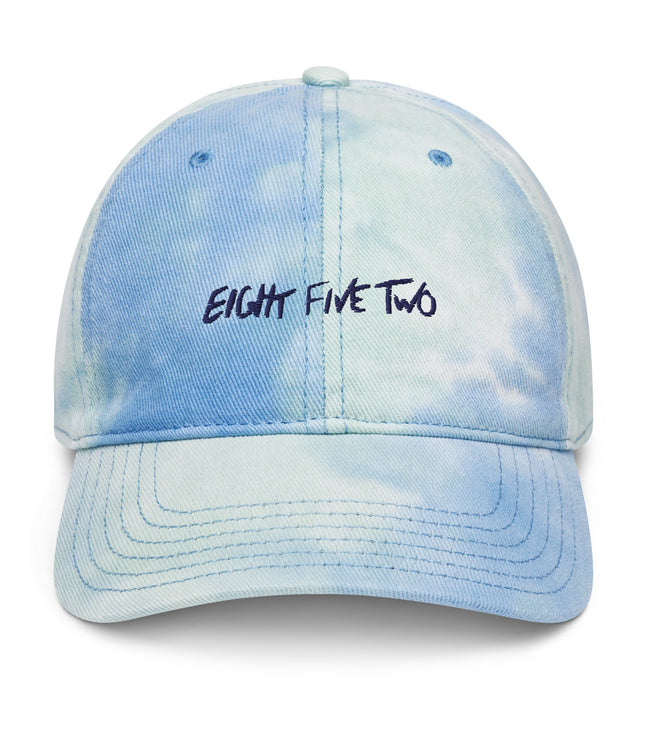Eight Five Two Scrawl | Tie dye dad hat