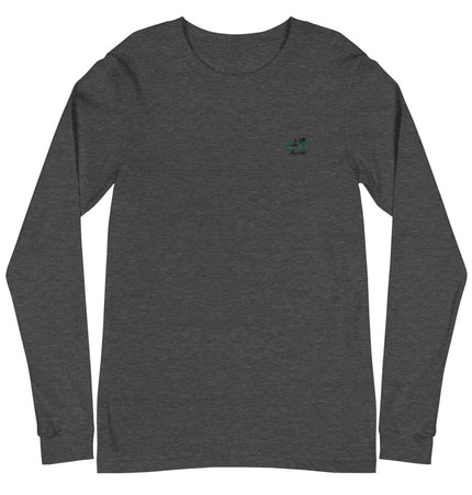 Mui Wo Bike Life Green Wheel | Unisex Long Sleeve Tee