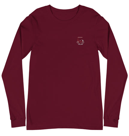 Mui Wo Trike Life (Red) | Unisex Long Sleeve Tee