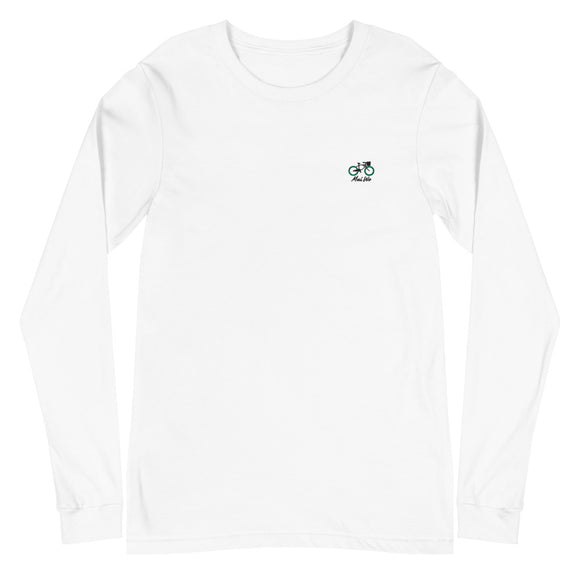 Mui Wo Bike Life Green Wheel | Unisex Long Sleeve Tee