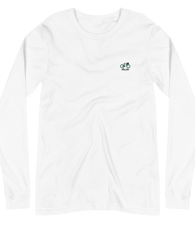 Mui Wo Bike Life Green Wheel | Unisex Long Sleeve Tee