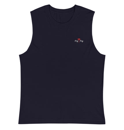 Hong Kong Palm (RED/WHITE Thread) | Muscle Shirt