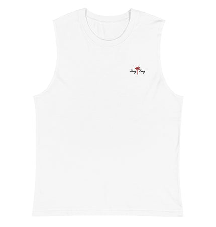 Hong Kong Palm (RED/WHITE Thread) | Muscle Shirt