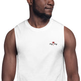 Hong Kong Palm (RED/WHITE Thread) | Muscle Shirt