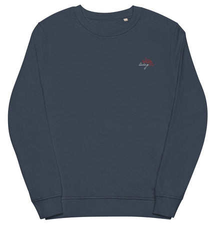 Living852 Logo | Unisex organic terry knit sweatshirt (medium weight)